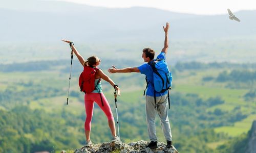 Hikers enjoying the hike